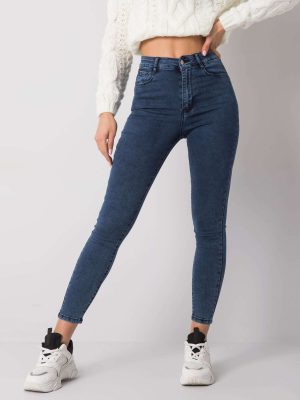 Μπλε High Waist Jean Παντελονι