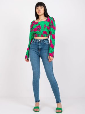 Μπλε Slim Ψηλομεσο Jean Μπλε Slim Ψηλομεσο Jean