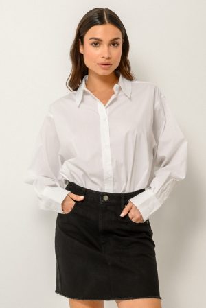 Μίνι ντένιμ φούστα (BLACK) Μίνι ντένιμ φούστα (BLACK)