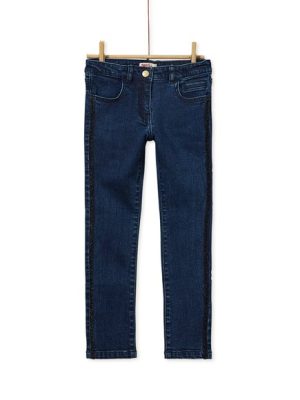Παιδικο Τζιν Παντελονι Για Κοριτσια - Σκουρο Μπλε