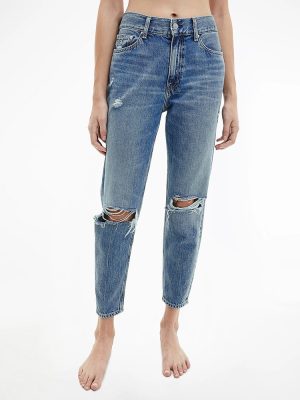 TZIN CALVIN KLEIN MOM FIT DENIM BLUE CALVIN KLEIN