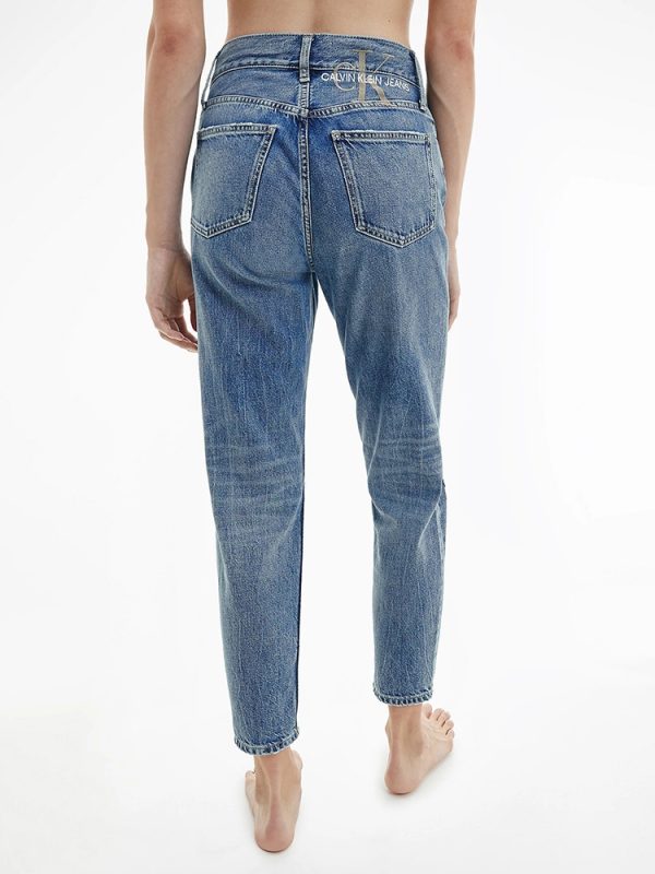 TZIN CALVIN KLEIN MOM FIT DENIM BLUE CALVIN KLEIN