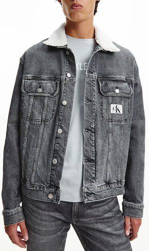 DENIM JACKET CALVIN KLEIN REGULAR 90S DARK GREY CALVIN KLEIN