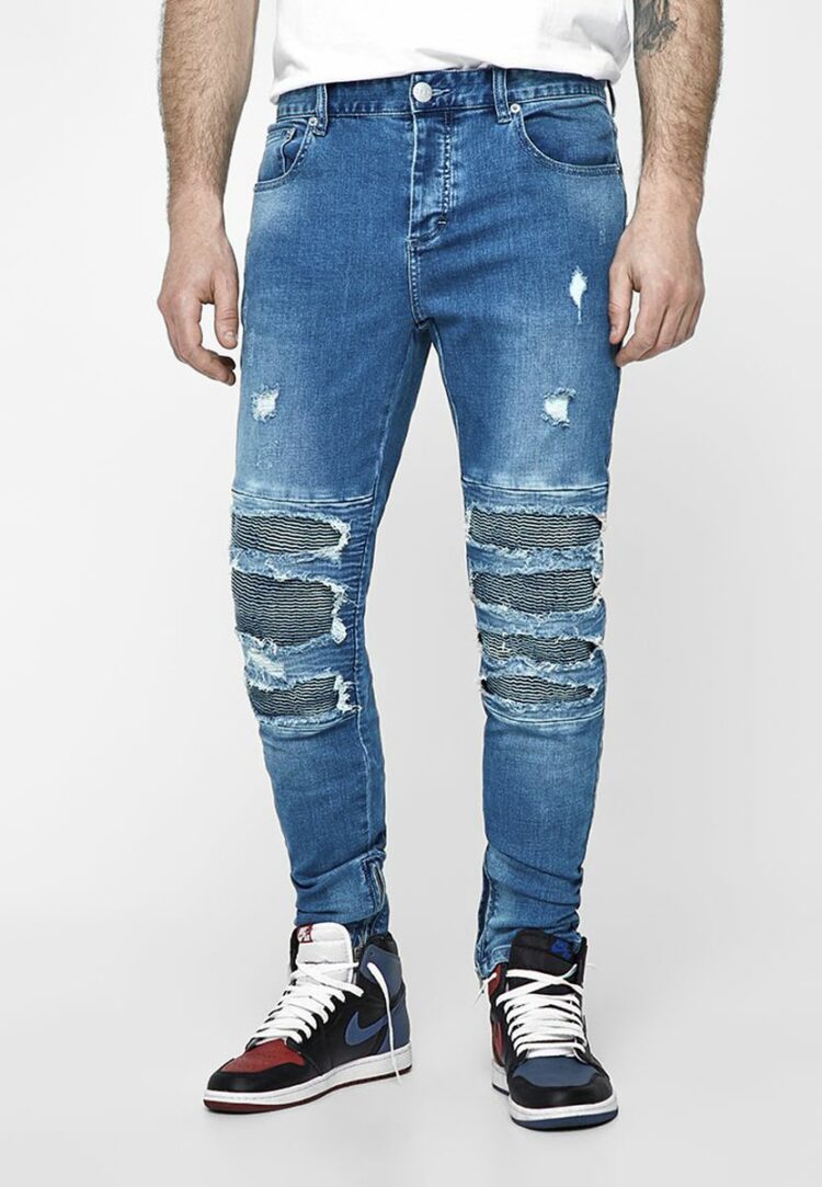 ALLDD Inverted Biker Ian Denim Pants C&S CS Mid Blue