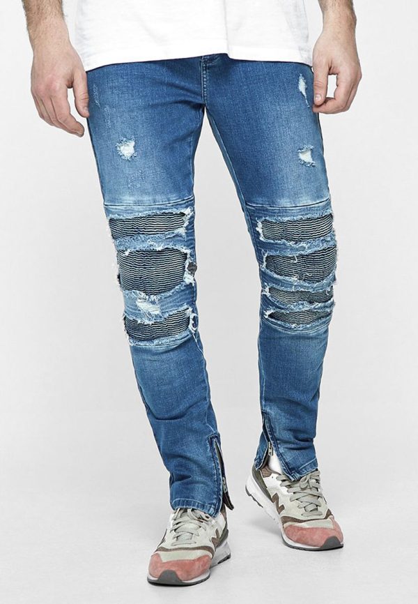 ALLDD Inverted Biker Ian Denim Pants C&S CS Mid Blue