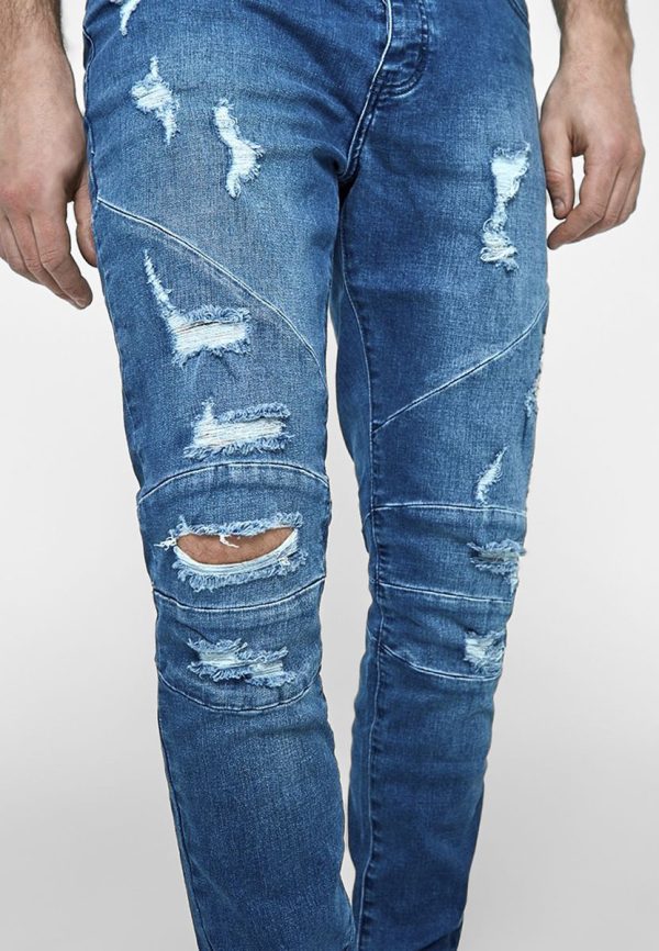 ALLDD Paneled Ian Denim Pants C&S CS Mid Blue