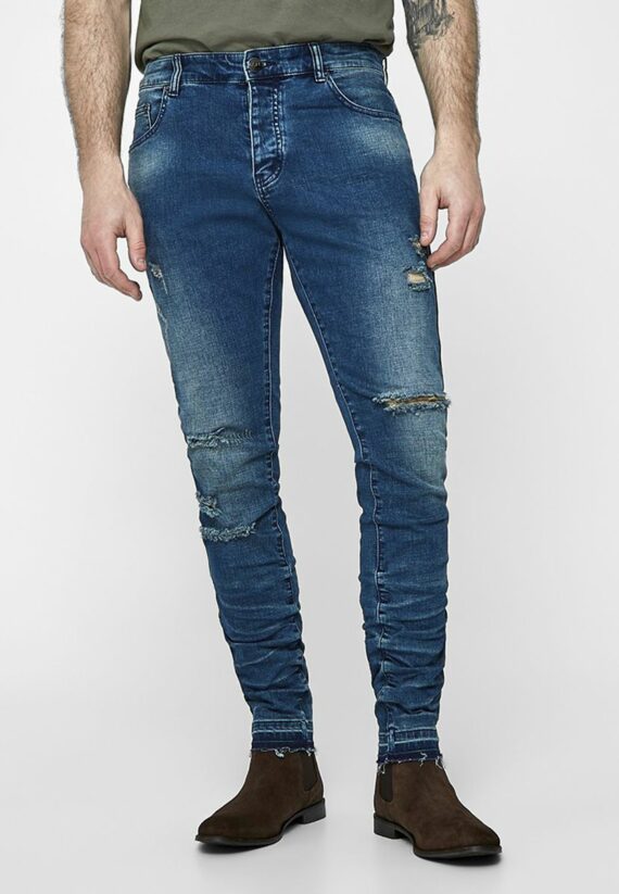 ALLDD Stacked Ian Denim Pants C&S CS Sand Washed Blue