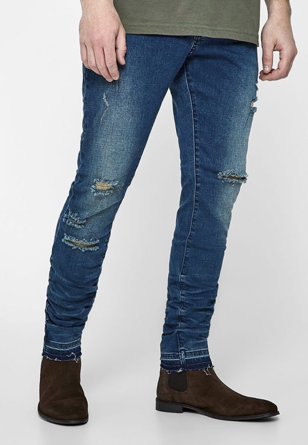 ALLDD Stacked Ian Denim Pants C&S CS Sand Washed Blue