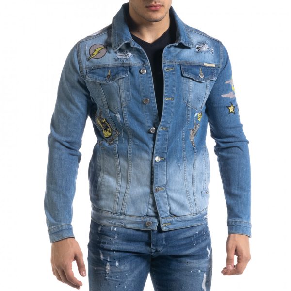 Ανδρικό γαλάζιο ανοιξιάτικο-φθινοπωρινό μπουφάν Black Island