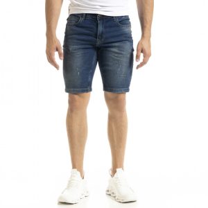 Ανδρικό γαλάζιο τζιν βερμούδα Blackzi
