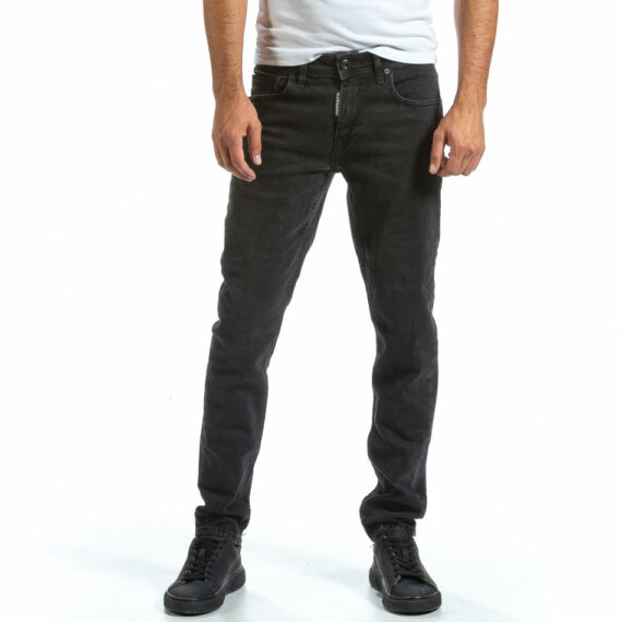 Ανδρικό μαύρο τζιν Basic Long Slim