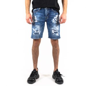 Ανδρικό μπλε τζιν βερμούδα Adrexx Ανδρικό μπλε τζιν βερμούδα Adrexx