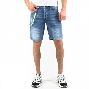 Ανδρικό μπλε τζιν βερμούδα Adrexx