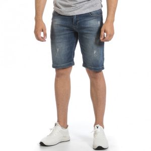 Ανδρικό μπλε τζιν βερμούδα Blackzi