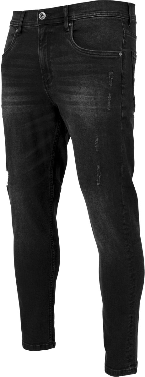 Ανδρικό παντελόνι Skinny Stretch Denim Urban Classics TB Black Washed