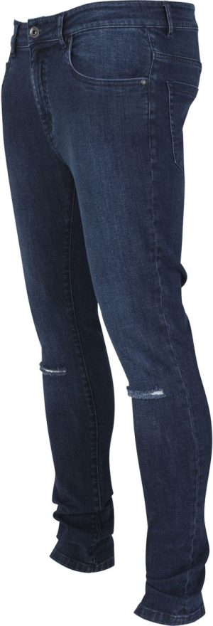 Ανδρικό παντελόνι Slim Fit Knee Cut Denim Urban Classics TB Dark Blue