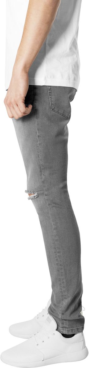 Ανδρικό παντελόνι Slim Fit Knee Cut Denim Urban Classics TB Grey 2