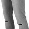 Ανδρικό παντελόνι Slim Fit Knee Cut Denim Urban Classics TB Grey