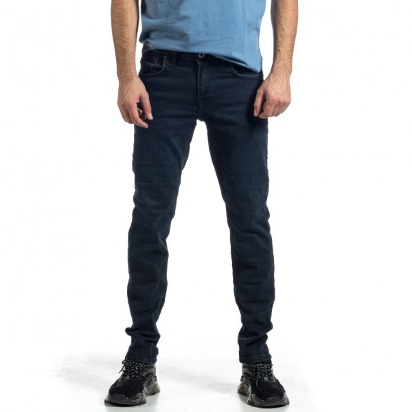 Ανδρικό σκούρο μπλε τζιν Long Slim