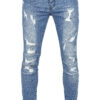 C&S Paneled Denim Pants CS CS Distressed Mid Blue