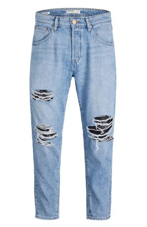 CROPPED FIT JACK & JONES JJIFRANK JJLEEN AM 235 BLUE DENIM JACK&JONES