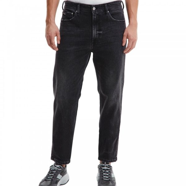 TZIN CALVIN KLEIN REGULAR TAPER DENIM BLACK CALVIN KLEIN