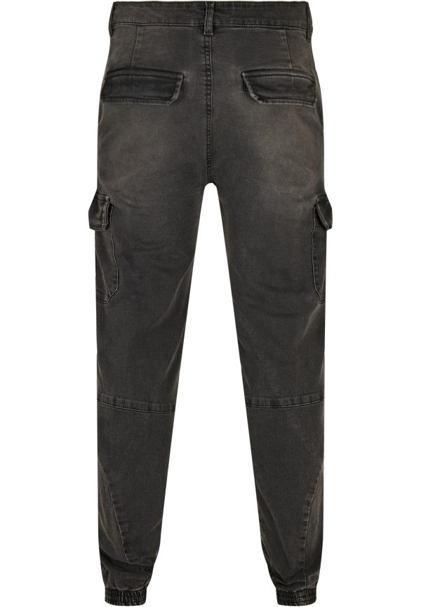 Denim Cargo Jogging Pants UC Men TB Real Black Washed