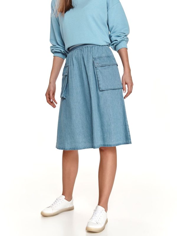 Denim Midi Κλος Φουστα