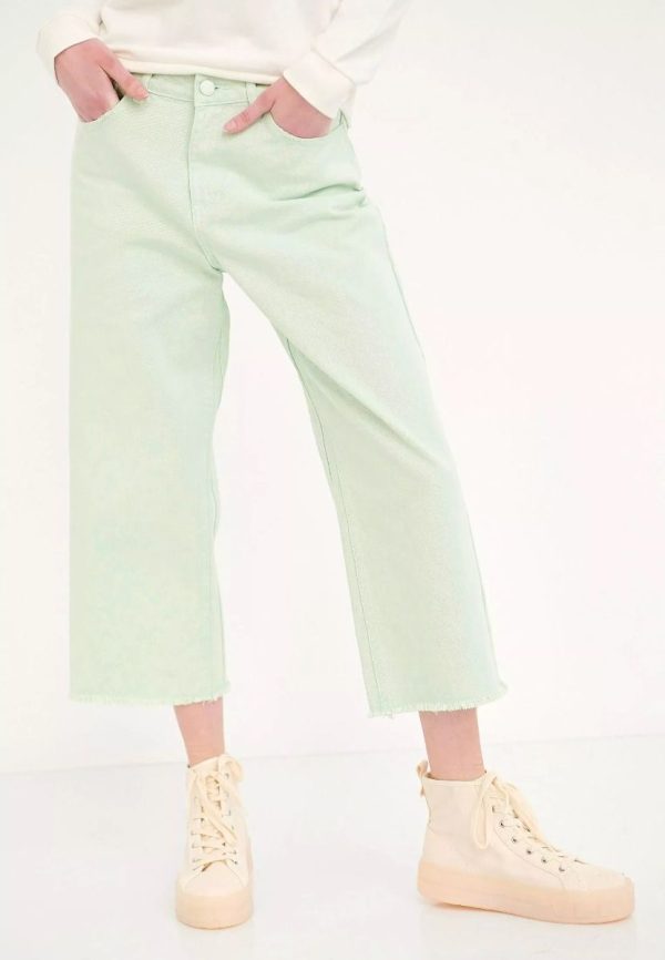 Funky Buddha cropped τζιν παντελόνι FBL-- Μεντας