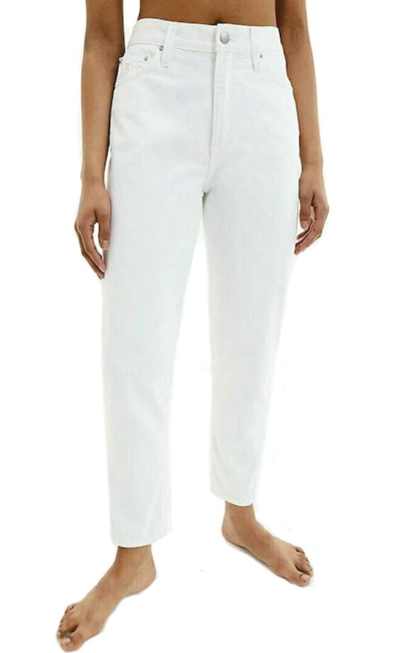 MOM JEANS CALVIN KLEIN DENIM LIGHT WHITE CALVIN KLEIN