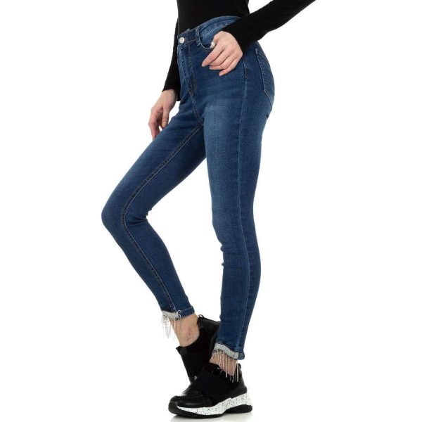 Γυναικείο ψηλόμεσο τζιν Denim Life KL-J-D Blue