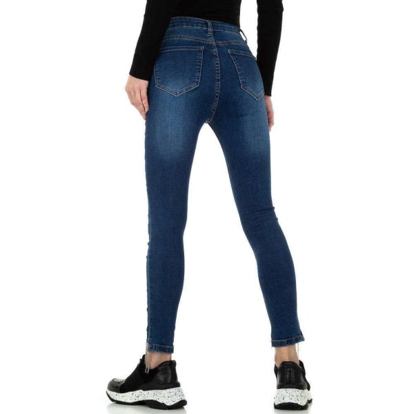 Γυναικείο ψηλόμεσο τζιν Denim Life KL-J-D Blue