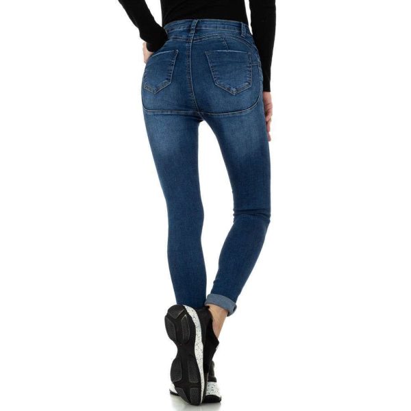 Γυναικείο ψηλόμεσο τζιν Denim Life KL-J-D Blue