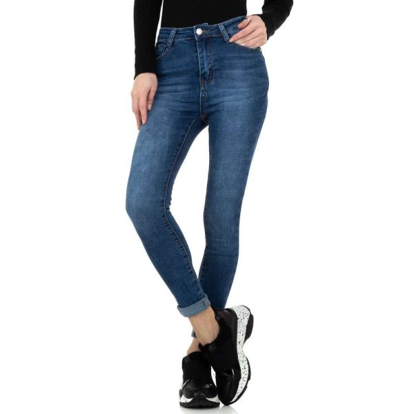 Γυναικείο ψηλόμεσο τζιν Denim Life KL-J-D Blue