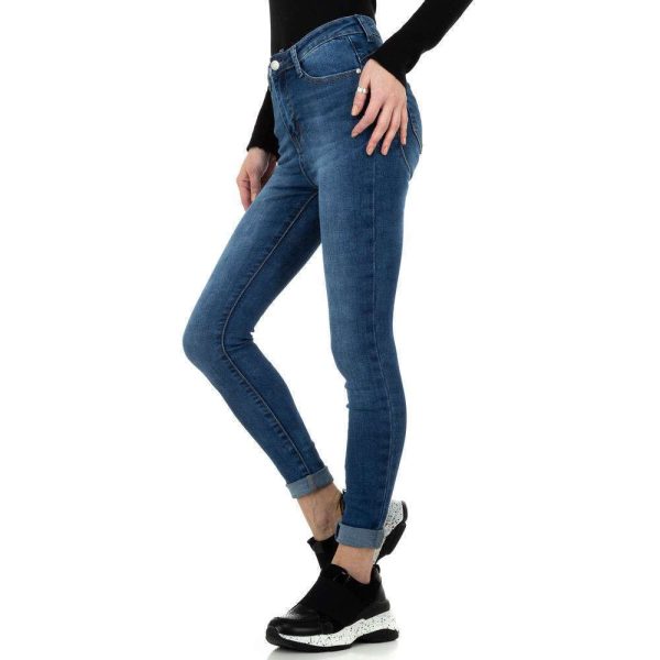 Γυναικείο ψηλόμεσο τζιν Denim Life KL-J-D Blue