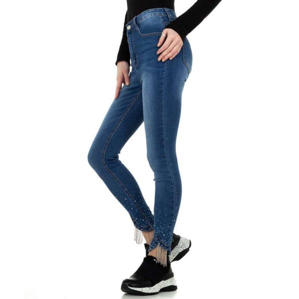 Γυναικείο ψηλόμεσο τζιν Denim Life KL-J-F Blue