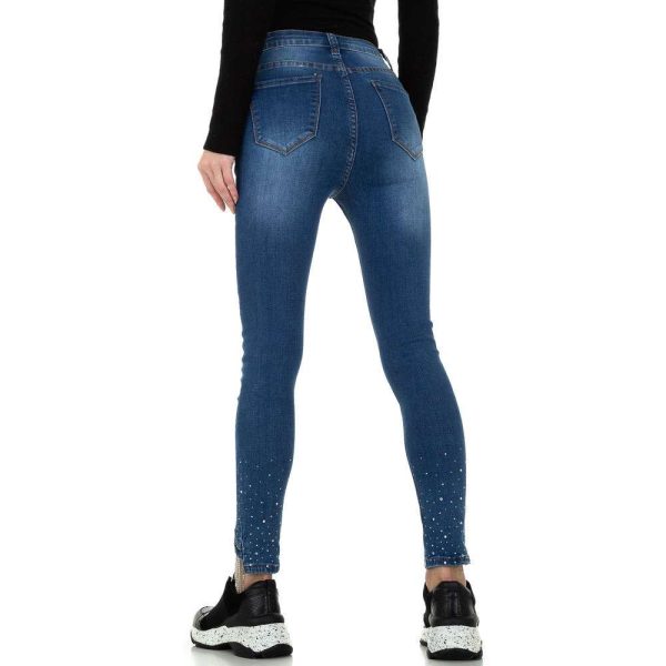 Γυναικείο ψηλόμεσο τζιν Denim Life KL-J-F Blue