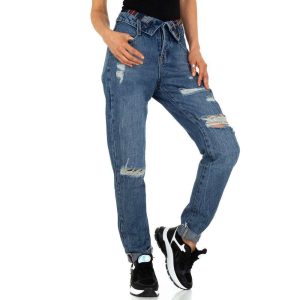 Γυναικείο ψηλόμεσο τζιν KL-J-K Blue
