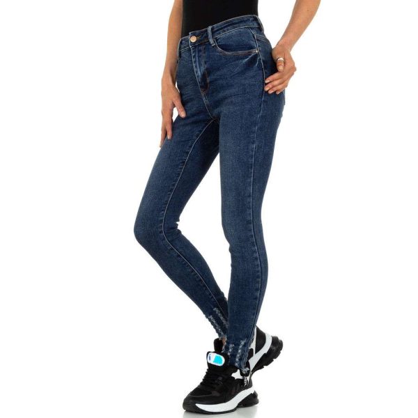 Γυναικείο ψηλόμεσο τζιν KL-J-S Blue