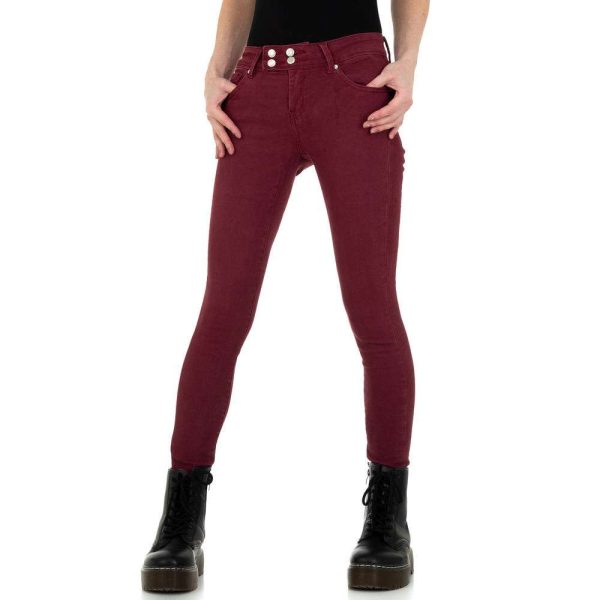 Γυναικείο skinny τζιν ABC Fashion KL-J-GZ Wine