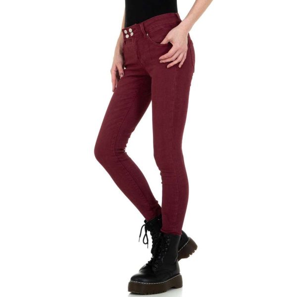 Γυναικείο skinny τζιν ABC Fashion KL-J-GZ Wine