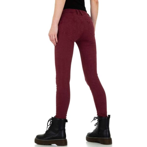 Γυναικείο skinny τζιν ABC Fashion KL-J-GZ Wine