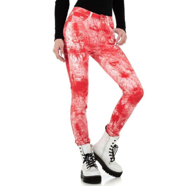 Γυναικείο skinny τζιν Redial Denim Paris KL-J-RD Red