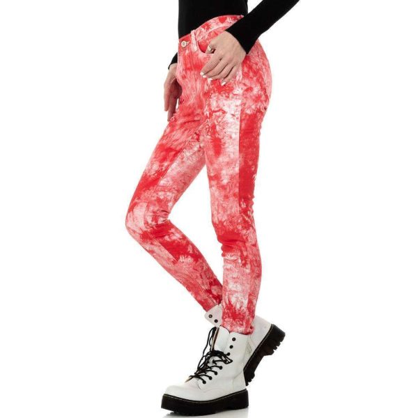 Γυναικείο skinny τζιν Redial Denim Paris KL-J-RD Red