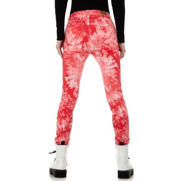 Γυναικείο skinny τζιν Redial Denim Paris KL-J-RD Red