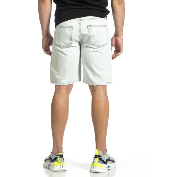 Ανδρικό γαλάζιο τζιν βερμούδα Loose fit