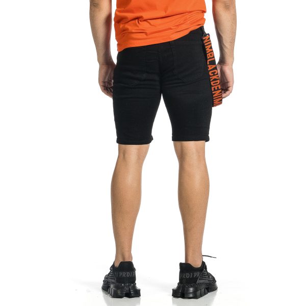 Ανδρικό μαύρο βερμούδα Yes Design