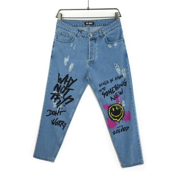 Unisex γαλάζιο τζιν Up Gent