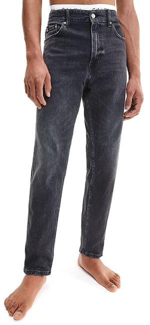 TZIN CALVIN KLEIN REGULAR TAPER DENIM BLACK CALVIN KLEIN TZIN CALVIN KLEIN REGULAR TAPER DENIM BLACK CALVIN KLEIN