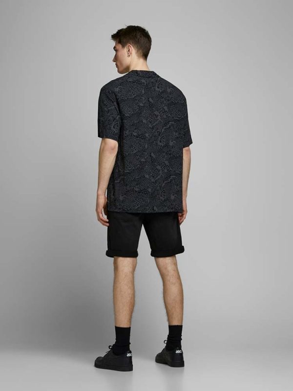 ΤΖΙΝ ΒΕΡΜΟΥΔΑ JACK & JONES JJIRICK JJICON SHORTS GE 010 I.K STS BLACK JACK&JONES